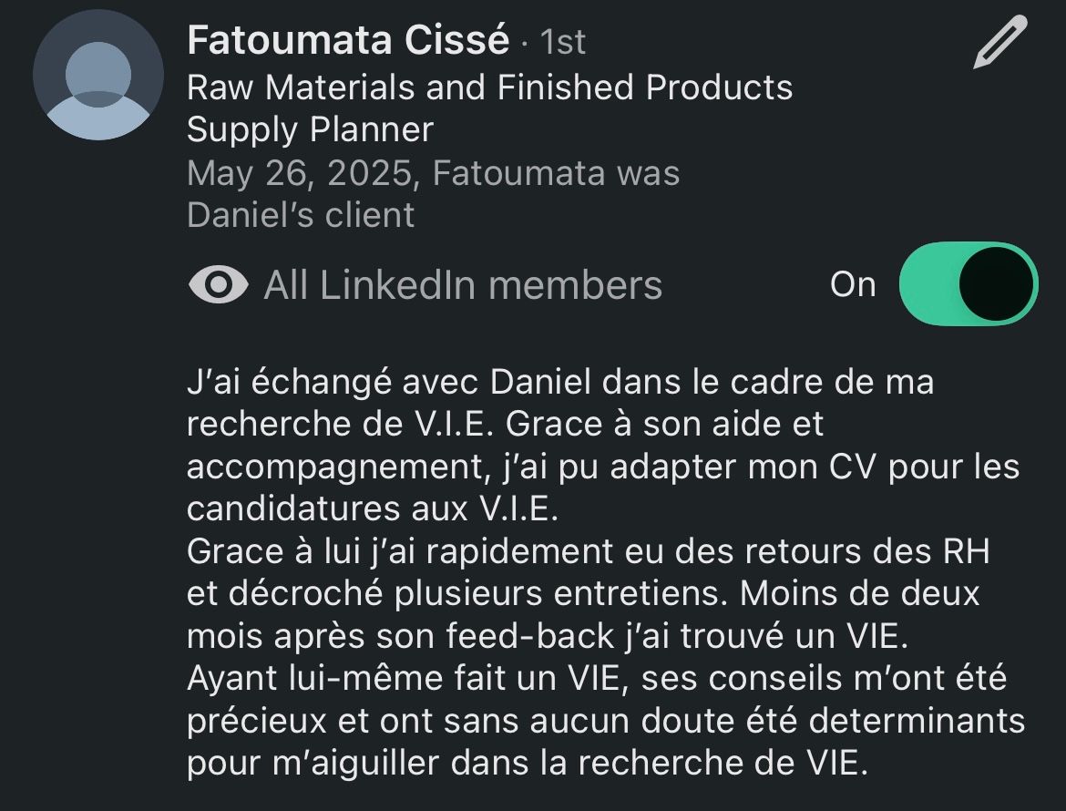 Recommandation LinkedIn