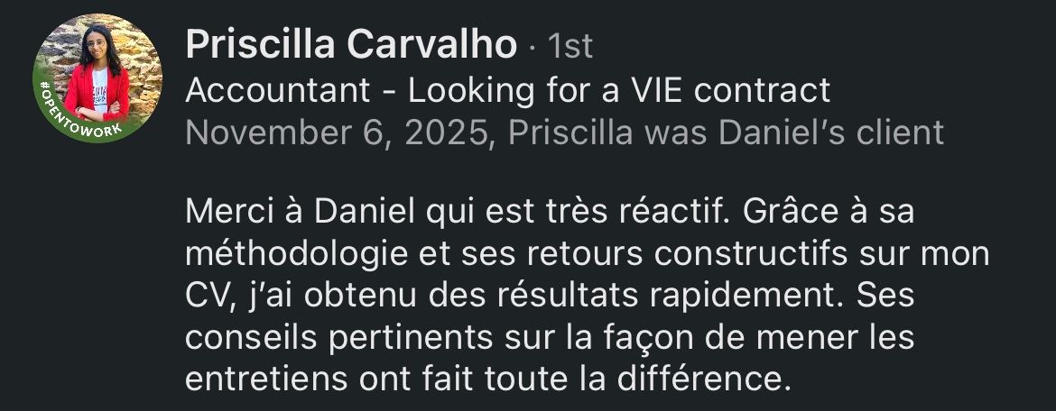 Recommandation LinkedIn