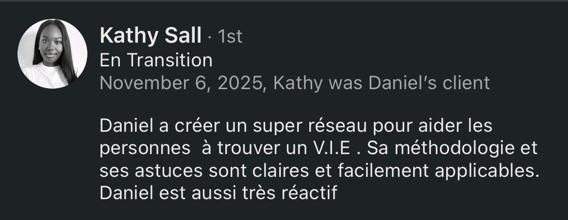Recommandation LinkedIn