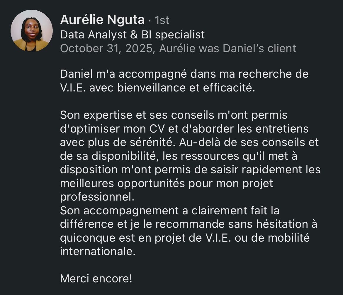 Recommandation LinkedIn