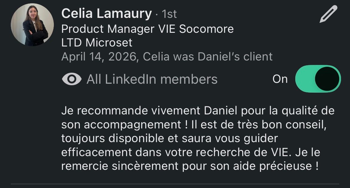 Recommandation LinkedIn