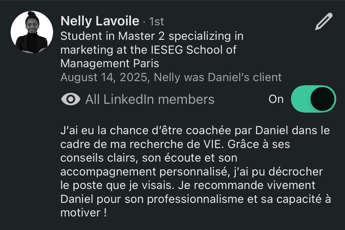 Recommandation LinkedIn