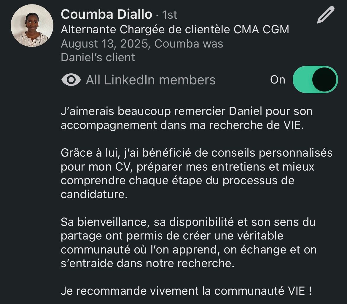 Recommandation LinkedIn