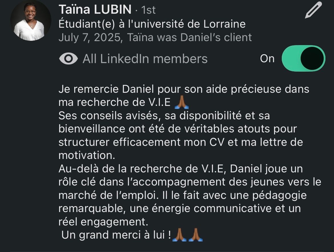 Recommandation LinkedIn
