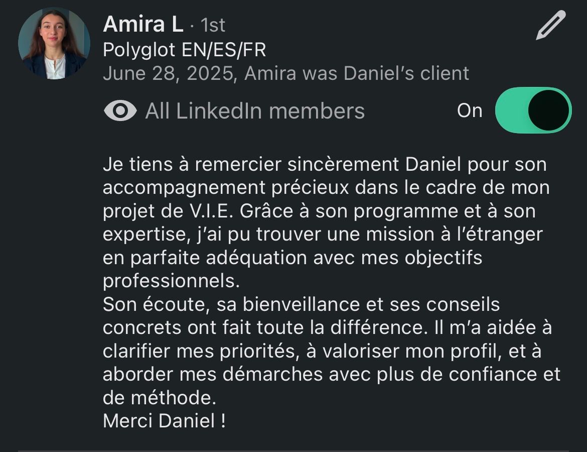 Recommandation LinkedIn