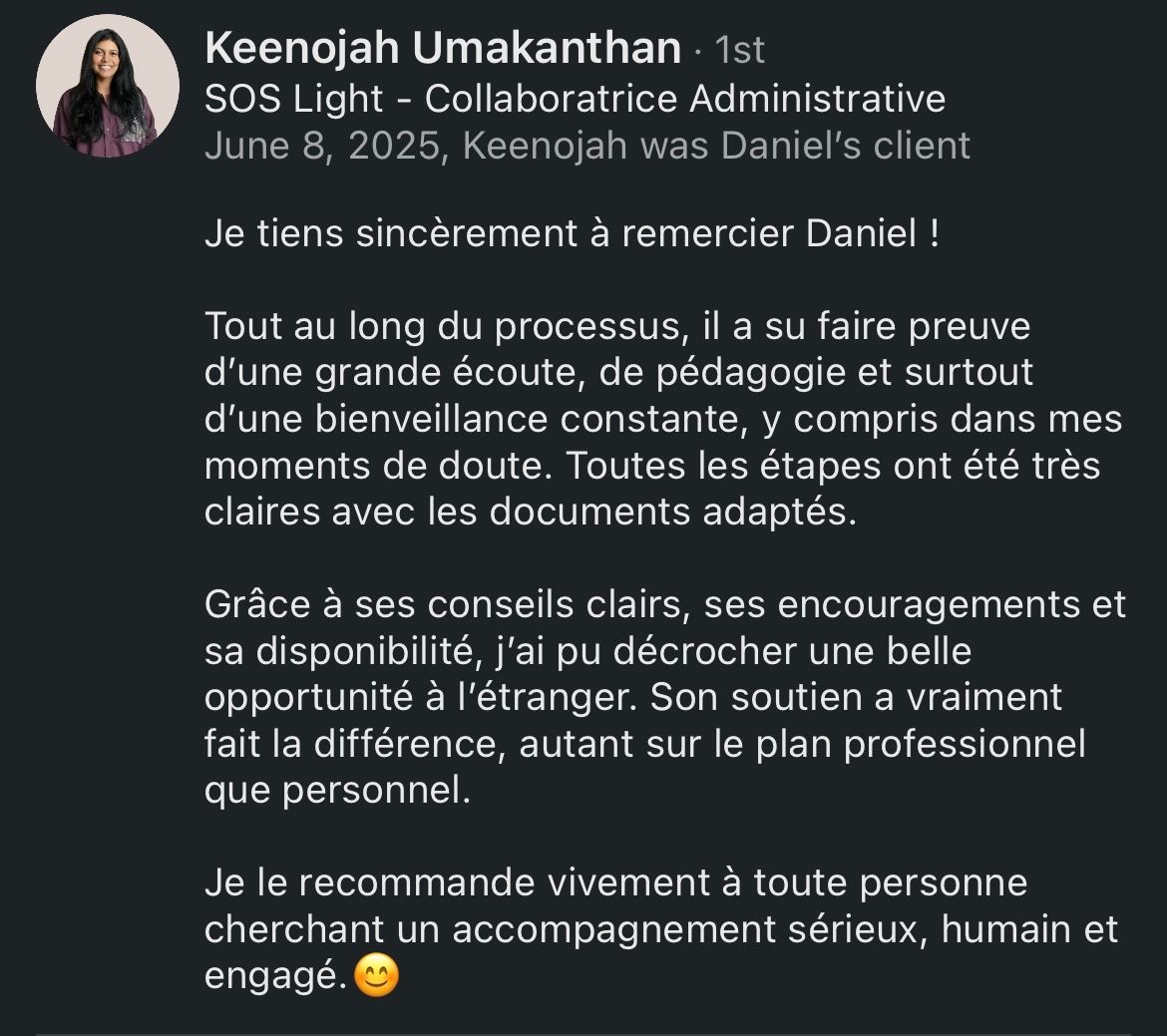 Recommandation LinkedIn