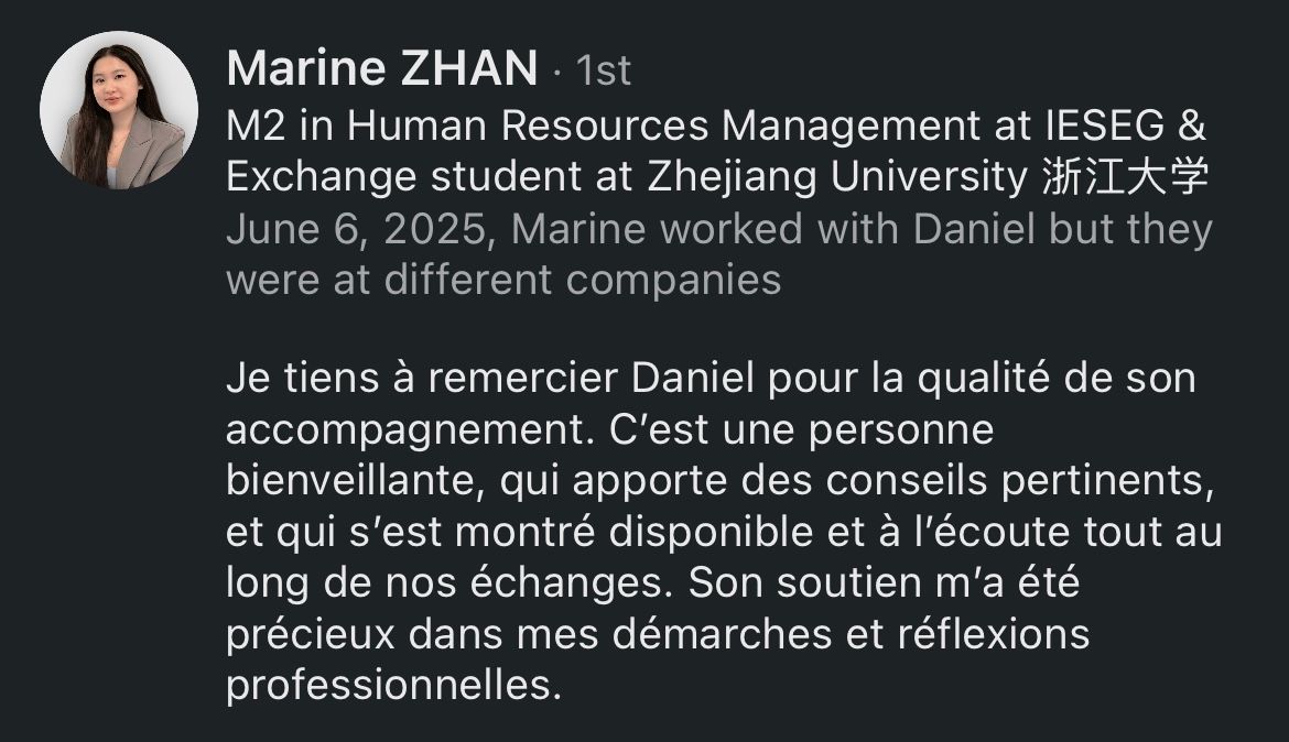 Recommandation LinkedIn