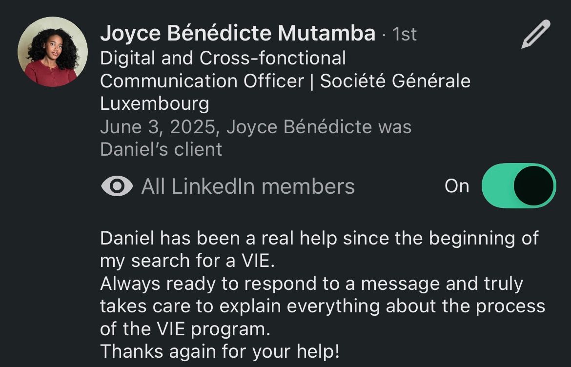 Recommandation LinkedIn