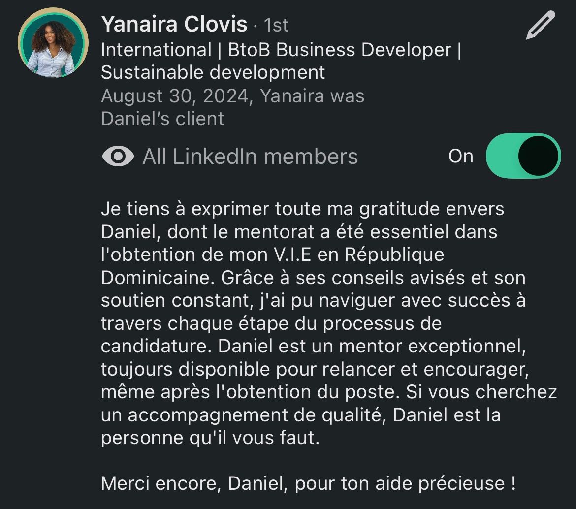 Recommandation LinkedIn