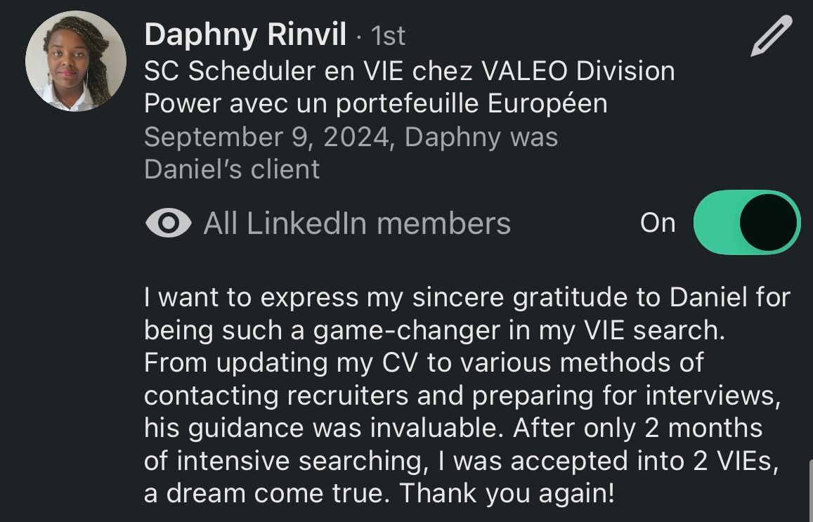 Recommandation LinkedIn