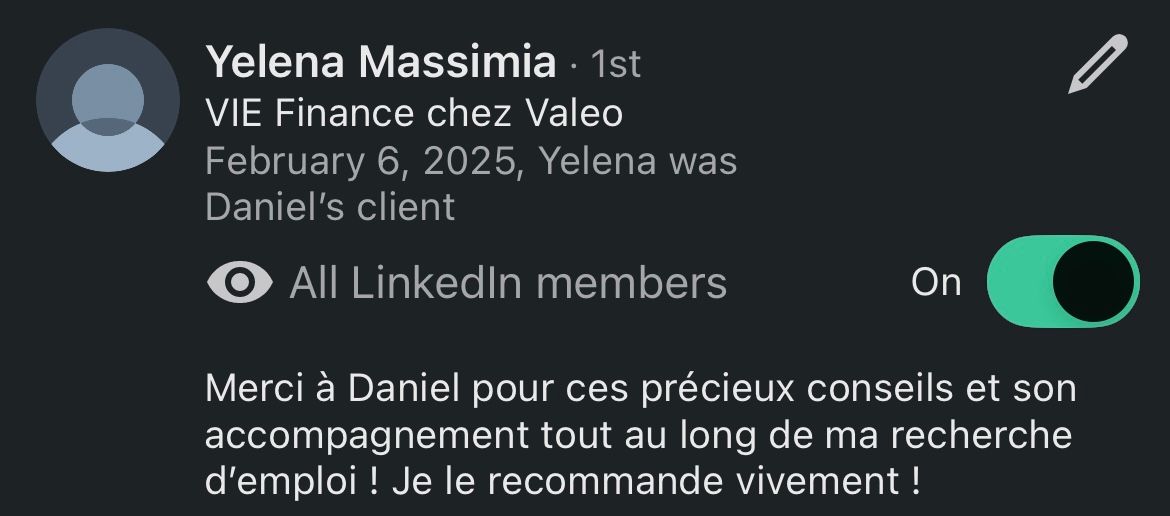 Recommandation LinkedIn