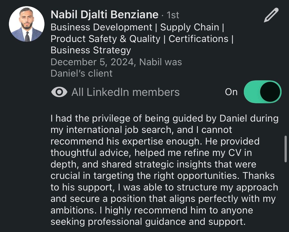 Recommandation LinkedIn