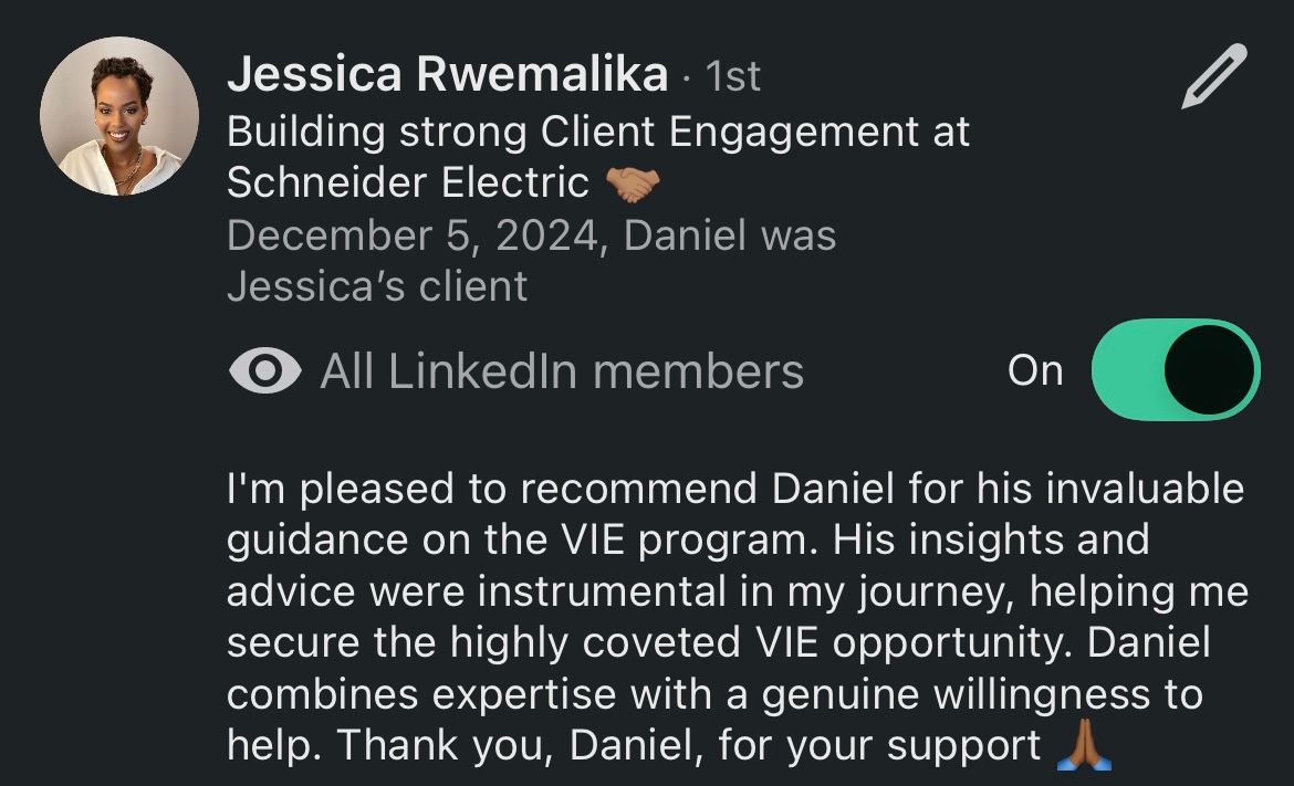 Recommandation LinkedIn