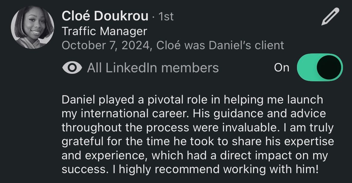 Recommandation LinkedIn