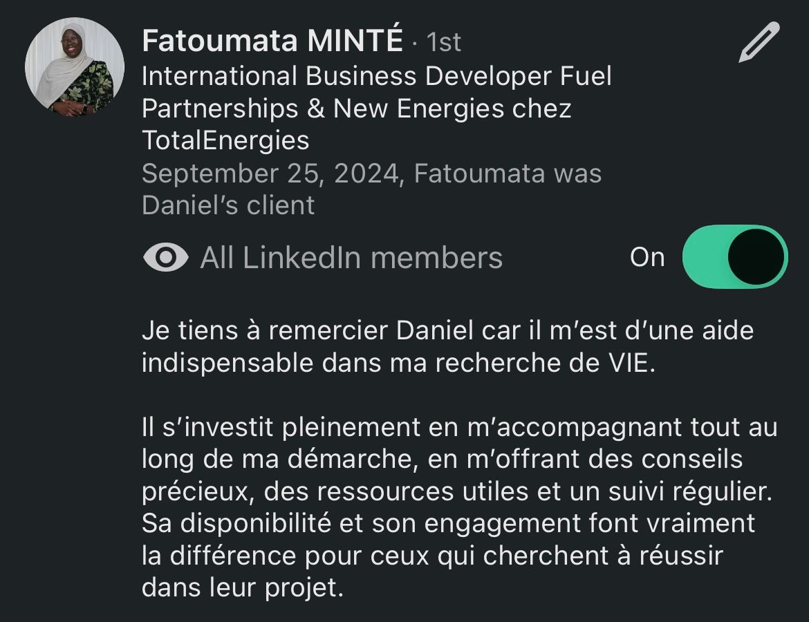 Recommandation LinkedIn