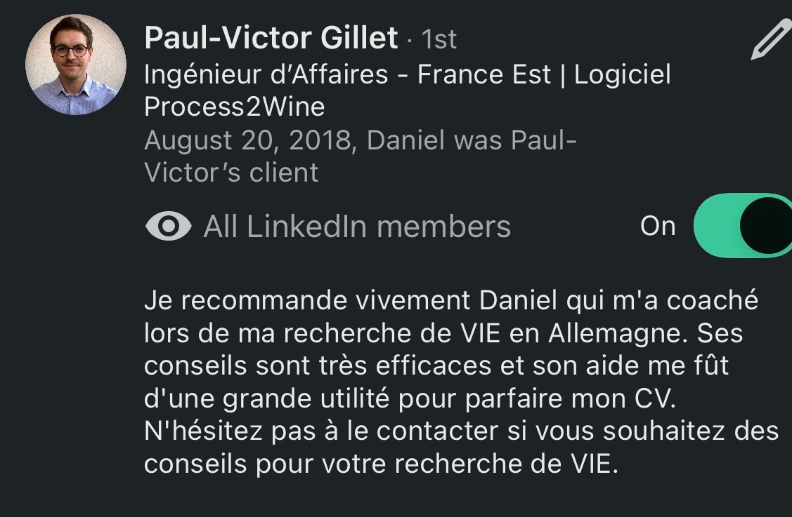 Recommandation LinkedIn