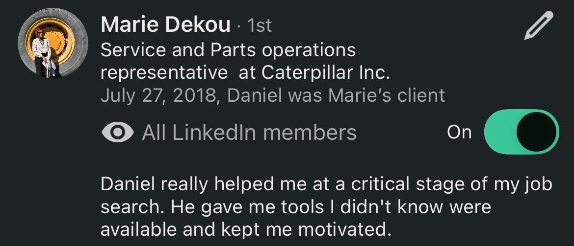 Recommandation LinkedIn