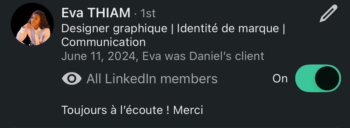 Recommandation LinkedIn