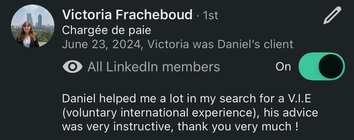 Recommandation LinkedIn